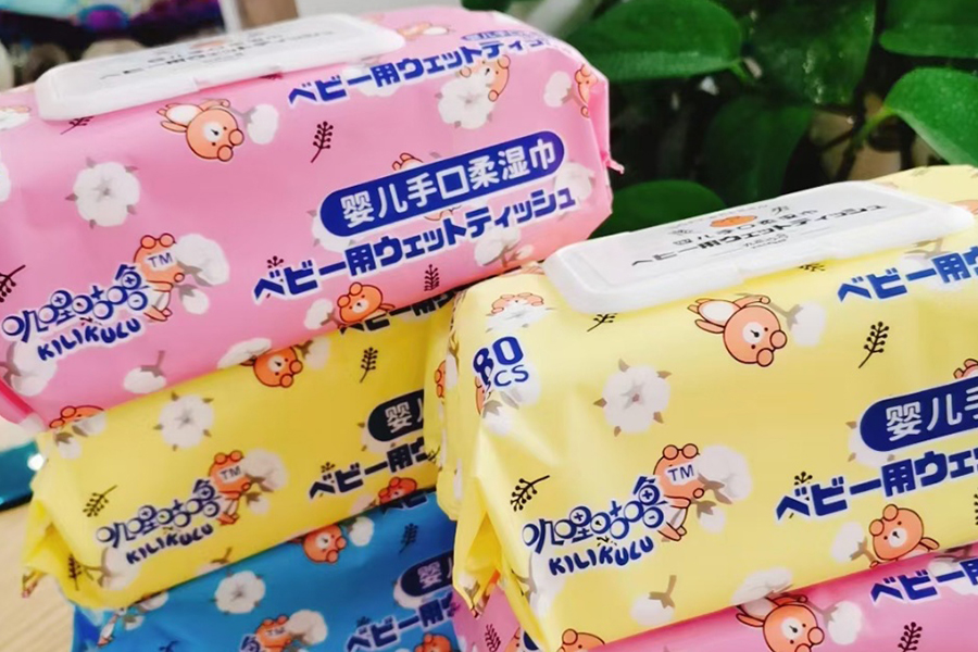 80片叽哩咕噜婴儿手口柔湿巾